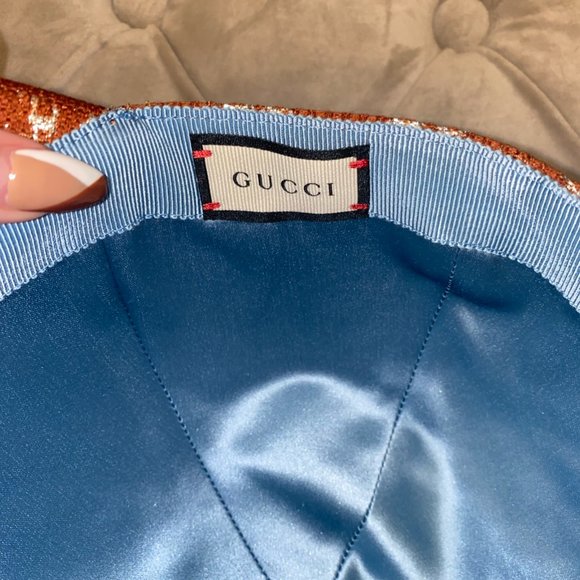 Gucci Interlocking GG Brown Velvet Baseball Hat NEW W DUST BAG main image 5